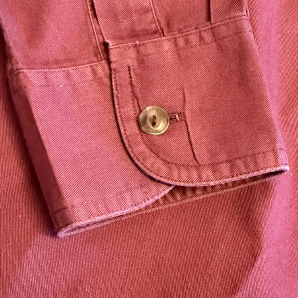 Vintage Preppy 90s Chaps Ralph Lauren Shirt Mens M Maroon Crest‎ Logo Golf Y2K